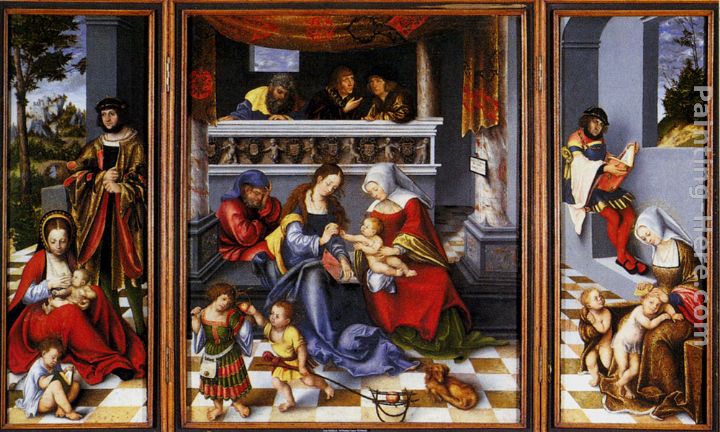 Altar Of The Holy Family (Torgau Altar) painting - Lucas Cranach the Elder Altar Of The Holy Family (Torgau Altar) art painting
